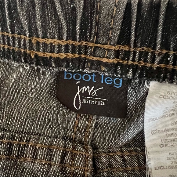 JMS Washed Black Boot Leg Jeans - Picture 7 of 11